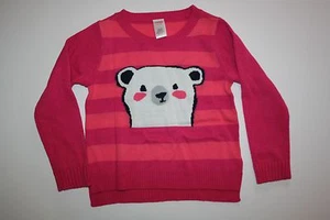 New Gymboree 4 year Girls Sweater Weather Top Pullover Polar Bear Face Soft Knit - Picture 1 of 2