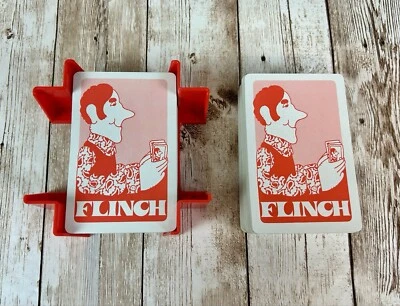 Vintage 1976 Flinch Card Game Replacement Piece Parts 150 Cards & Plastic Holder - Image 1 of 4