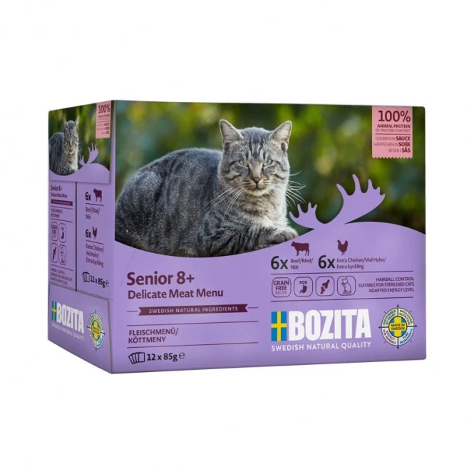 Bozita Cat Frischebeutel Senior 8+ Multibox 12x85g (EUR 21,55 / kg) - Bild 1 von 1