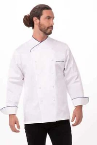 Chef Works Mens Bali Premium Cotton Chef Coat (ECRI) - Picture 1 of 2