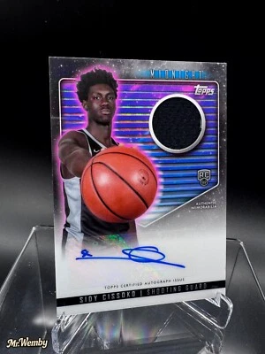 SIDY CISSOKO 2024 TOPPS MIDNIGHT RC JERSEY AUTO #RJA-SC - Image 1 of 3