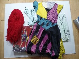 NIGHTMARE BEFORE CHRISTMAS SALLY 5pc COSTUME, WOMENS MED (8-10)