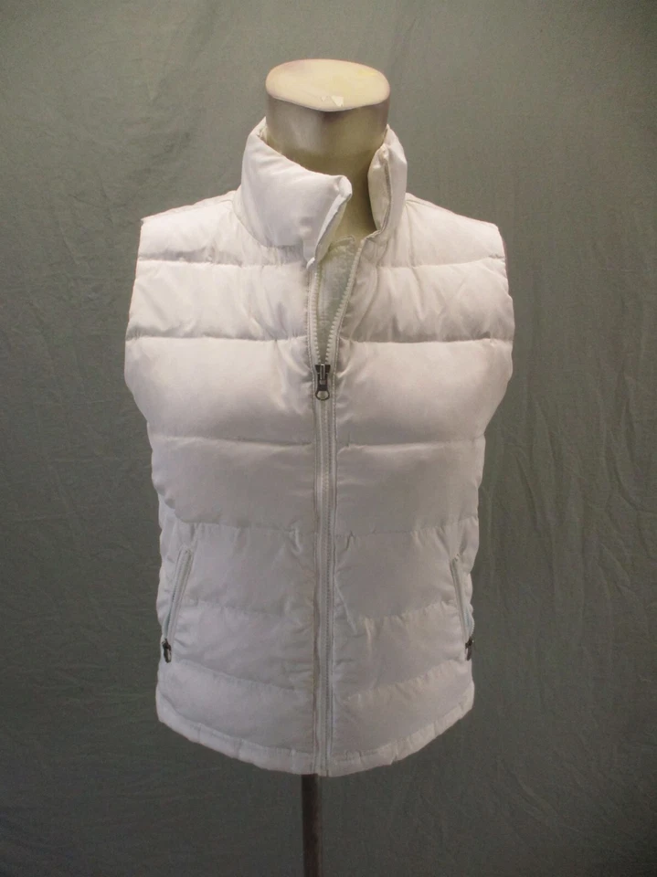 American Eagle Size S Womens White Down Feather Full Zip Insulated Vest 682 - Изображение 1 из 4
