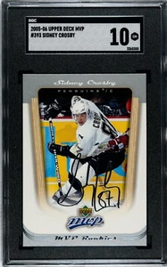 SIDNEY CROSBY rc 2005-06 Upper Deck MVP ROOKIES #393 GRADED GEM MINT 10 ROOKIE - Picture 1 of 2