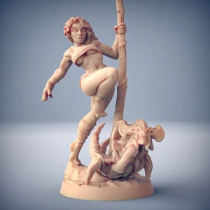 Lara Human Nomad Pinup - Artisan Guild Fantasy Dungeons and Dragons Miniatur - Bild 1 von 4