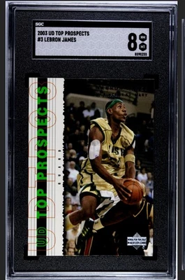 LEBRON JAMES ST. VINCENT-ST. MARY 2003 UD SP PROSPECTS RC SGC 8 NM-MT - Image 1 of 2