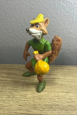 Disney - Figura de acción de juguete de PVC Robin Hood de colección con cola de piel - En muy buena condición Foto 1 de 4