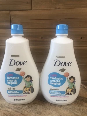 Paquete de 2 Dove Niños Cuidado Burbujas Baño Algodón Caramelo Hipoalergénico 20oz Foto 1 de 4