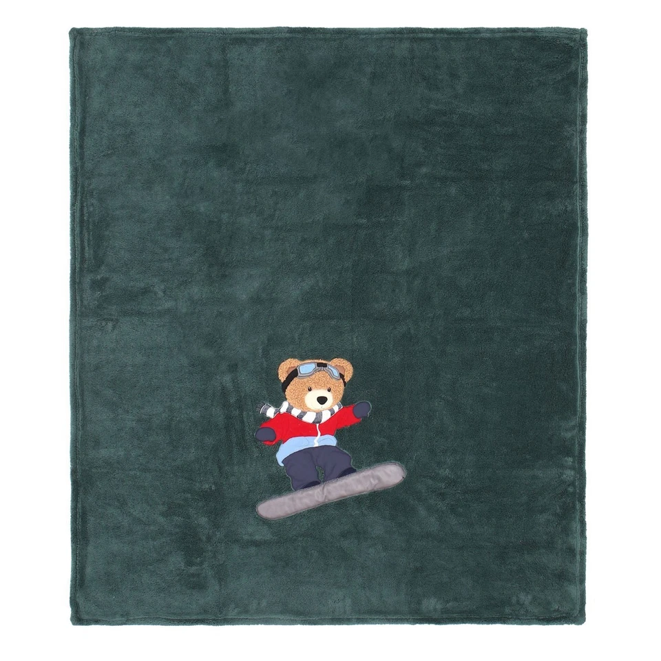 TEDDY SNOW - Plaid coperta letto divano invernale in pile orso animali Maryplaid - Immagine 1 di 1