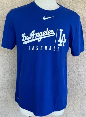 Camiseta Nike Dri-Fit Los Angeles LA Dodgers Béisbol Azul Crew S/S Camiseta Para Hombre XL Foto 1 de 4