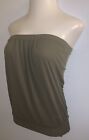 Brown ARDEN B Strapless Tube Top Blouse ~ Size XS