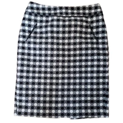 Falda Cynthia Rowley Mod Mezcla Lana Geométrica Talla 6 Foto 1 de 4