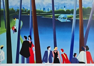 Leo Posillico After the Rain Hand Signed Serigraph '89 New York City Art 213/295 - Picture 1 of 12