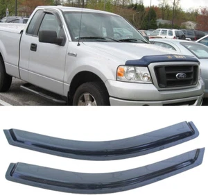 2 piezas para F-150 04-08 cabina estándar/regular sol lluvia viento deflectores viseras de ventana - Imagen 1 de 9