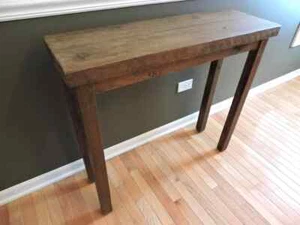 Console Table, Barn Wood, Reclaimed, Salvaged, Solid Wood, Vintage. HandMade. - Picture 1 of 3