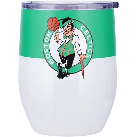 Boston Celtics 16oz. Colorblock Stainless Steel Curved Tumbler Cover