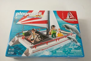 PLAYMOBIL Summer Fun (HSE) Boreas Catamaran Dolphins 5130 (JSF6) New Sealed Box - Picture 1 of 7