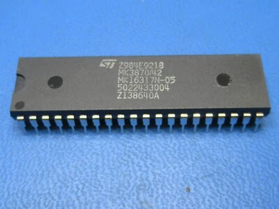 (1) ST MICRO MK3870/42 12 BIT 64 BYTES RAM MICROCOMPUTER 40 PIN PDIP MK3870 NEW - Image 1 of 3