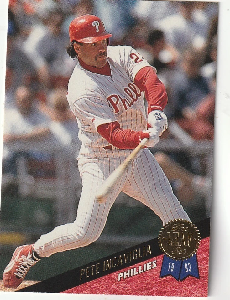 FREE SHIPPING-MINT-1993 Leaf Pete Incaviglia #276 PHILLIES - Image 1 of 1