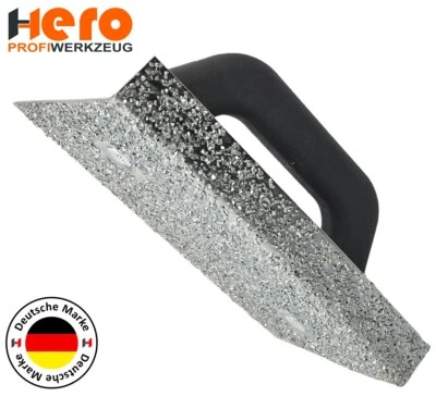 HERO PROFIWERKZEUG HERO Hartmetall Schleifbrett Schleifklotz Wolframkarbid Schleifer Winkel Grob