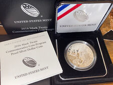 2016-P Proof Mark Twain Commemorative Silver Dollar With Box/COA
