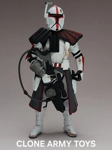 Star Wars Red ARC Commander Trooper 30th Collection ROTS TAC Order 66 3.75 Loose - Picture 1 of 3