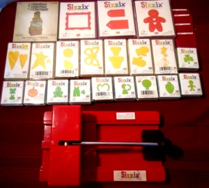 Huge Lot Sizzix Die Cutter Machine and 25 Dies  SEE PICS - Picture 1 of 8