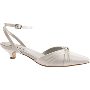 Dyeables Women's Willow Ankle-Strap Sandal (White,6.5) - Picture 1 of 1