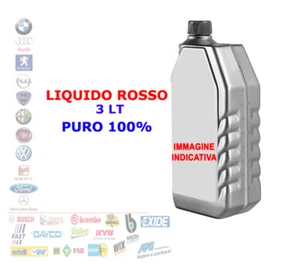 LIQUIDO ANTIGELO ANTIFREEZE RADIATORE ROSSO PURO CONCENTRATO 3 KG LITRI LT - Foto 1 di 1