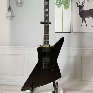 Guitarra Eléctrica James Hetfield Snake Personalizada Cuerpo Caoba Negro en Stock - Imagen 1 de 10