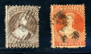 NEW ZEALAND 1873 1D WATERMARK LARGE STAR - Picture 1 of 2