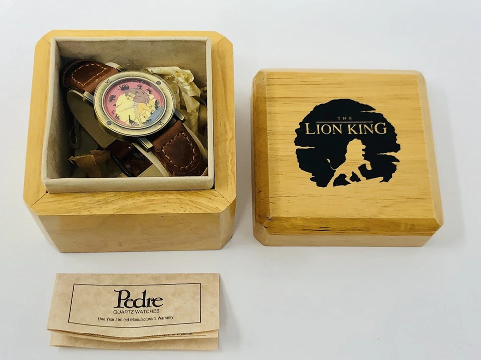 Reloj Pedre Disney El Rey León Simba Edición Limitada con Caja de Madera con Certificado de Autenticidad Foto 1 de 3
