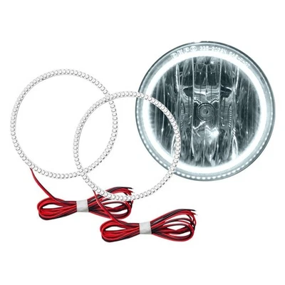 LED Fog Lights Halo Ring Lights White For 2008-2013 GMC Sierra - Imagem 1 de 4