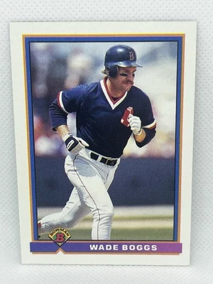 Bowman #129 Wade Boggs Boston Red Sox 1991 Foto 1 de 3