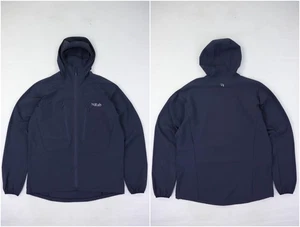 Rab Dark Gray Soft Shell QWS-35 Borealis Windbreaker Jacket Size L - Picture 1 of 13