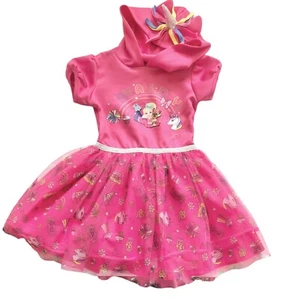 Nickelodeon JoJo Siwa Hooded Tutu Dress Costume Pink Unicorn Size 4/5 - Picture 1 of 9