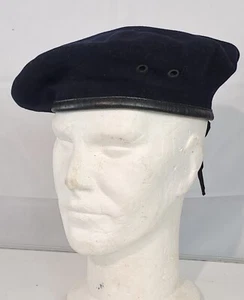 Genuine Surplus French  Army Dark Navy Beret hats Wool - Picture 1 of 5