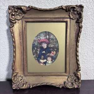 Rare VTG Renoir Two Sisters On The Terrace Painting in Renoir Gold Guild Frame - Picture 1 of 10