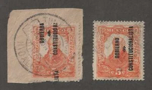D2916: Mexico #427 Used, Overprint ERROR; Look! - Picture 1 of 1
