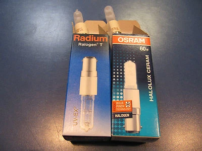 OSRAM Halogen Halolux Ceram 64469 AM | Radium RJH-T matt 60W B15d langer Sockel - Bild 1 von 3