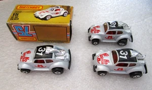 3 Matchbox No 15 Original Hi Ho Silver Volkswagen Beetle 1 in Box Car Mint - Picture 1 of 9