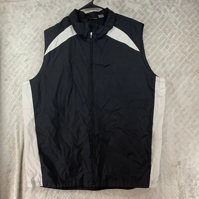 Izod XFG Mens XL Vest Black Windbreaker Lightweight Sports Running Gym - Image 1 of 4