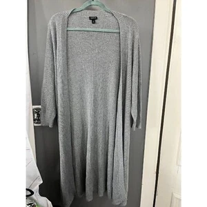 Torrid size 3 gray long Cardigan sweater - Picture 1 of 5