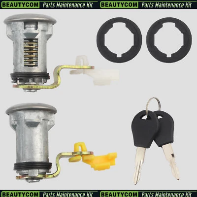 Juego de cerradura de puerta con llave para camioneta Nissan D21 1984-1998 80600-01G25 USPS ENVÍO Foto 1 de 4