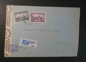 GERMANIA GERMANY REICH SERBIA 1942 SERBIEN. "Monasteri " 2V su lettera Viaggiata - Picture 1 of 2