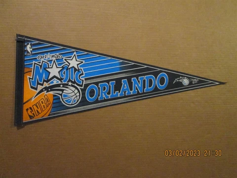 NBA Orlando Magic Vintage Circa 1990's Style #2 Team Logo Basketball Pennant Cover