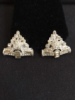 Vestido de piel clips de zapatos vintage Art Nouveau cristal estrás añade destellos Foto 1 de 4