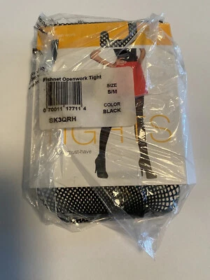 NUEVAS Medias de Rejilla Caladas S/M No Nonsense Negras Pequeñas/Medianas Nuevas Sin Etiquetas Nuevas en Paquete Nuevo en Lote Antiguo Foto 1 de 4