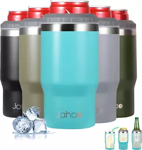 4-In-1 Can Cooler, Stainless Steel Double-Wall Vacuum Insulated Beer Cooler/Can - Picture 1 of 7