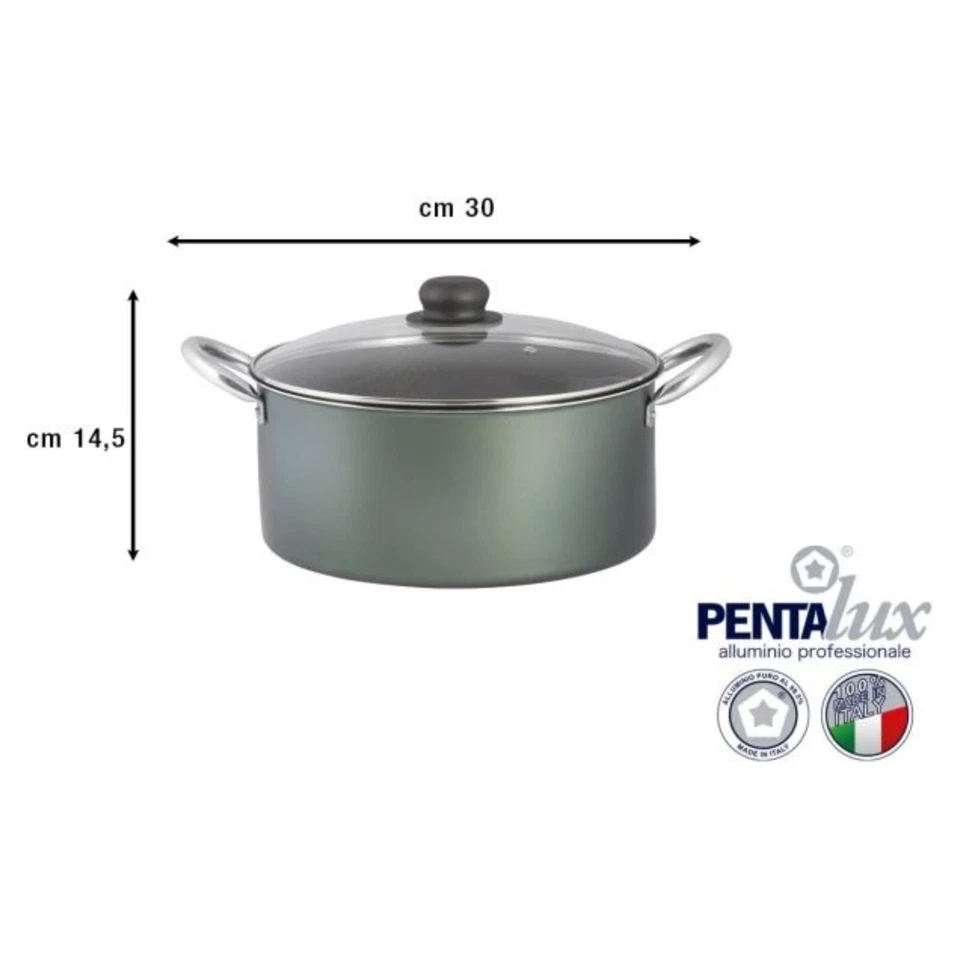 CASSERUOLA CM.30 CON COP. VETRO NEW LINE - Immagine 1 di 1